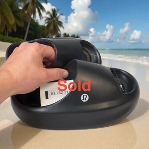 Lululemon Restfeel Slides Black Women’s US 8.5 & 7.5 Comfort Sandals